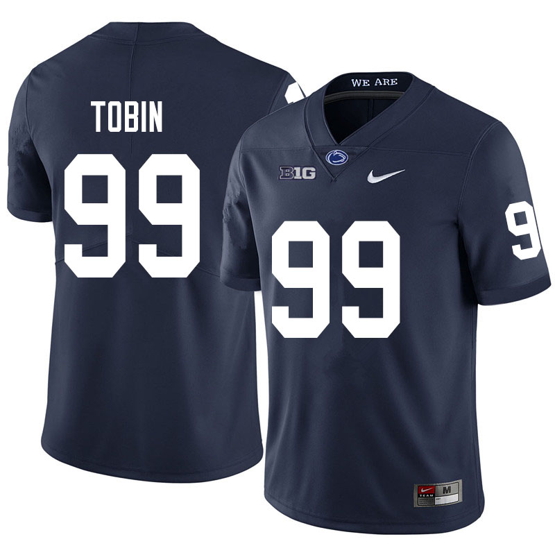 NCAA Nike Men's Penn State Nittany Lions Justin Tobin #99 College Football Authentic Navy Stitched Jersey FNI4098LJ
